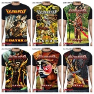 KALIMANTAN DAYAK T-SHIRT BORNEO DAYAK T-SHIRT 3D DAYAK T-SHIRT KALIMANTAN DAYAK T-SHIRT KALIMANTAN T