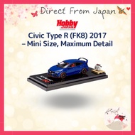 Hobby Japan 1/64 Honda Civic Type R (FK8) – Brilliant Sporty Blue Metallic | Engine Display Model