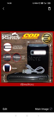 Original Powerbank Fast Charger Untuk HP INFINIX SMART 3 4 5 HD HOT 7 8 9 10 10S 10T PLAY PRO SPC L5