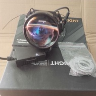 Ibright Ze70 projector biled 2.5 inch blue lens plus unepersal waterproofDEVIL lampu motor