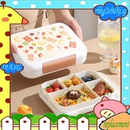 39A- Easy to Carry Lunch Box with Cutlery 4 Compartment Lunch Box Microwave and Dishwasher Safe