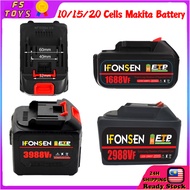 IFONSEN Use for Makita Socket Battery Powerful Lithium Battery For Electric Chainsaw Drill Wrench Re