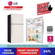[TnG RM100] LG 547L Top Freezer Fridge in Beige GN-C702HQCM