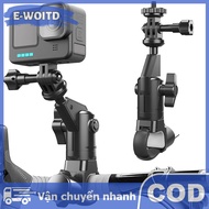 E-WOITD Xe máy xe đạp chủ 360 Xoay tay lái núi khung giá cho Insta 360 X2 X3 X4 Go Pro 12 11 10 DJI