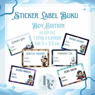 Custom name sticker, book label, waterproof sticker,/ waterproof sticker, boy's name sticker,/ name 