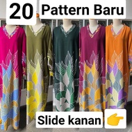 Baju Kaftan / Baju Kelawar Viral [lengan panjang] (Cotton rayyon) Corak Menarik