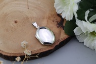 Silver thai Jewelry 925 sterling silver oval locket pendant necklace/สร้อยคอจี้รูปวงรีสีเงิน 925