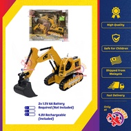 Excavator Truck Radio Remote Control 33cm Battery Operated Vehicle RC Car Toys For Boys Permainan Kawalan Jauh MYTOYS