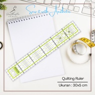 Patchwork Ruler | Quilting Ruler | Grid Ruler | 30x5 cm