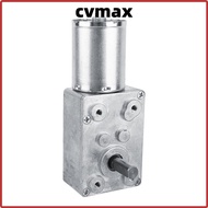 CVMAX Reduction Gear Motor, Double Shaft DC 12V Worm Gear Motor, Universal Reversible 62RPM 6RPM 20R