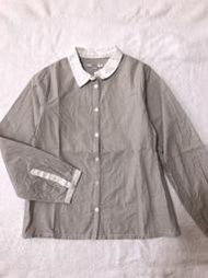 【低價出清】二手(女童)中國製jacadi駝色直條紋襯衫-8Y