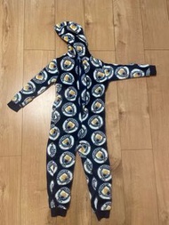 曼城抓毛連身睡衣