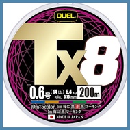 DUEL PE Fishing Line Tx8 - High Strength, High Sensitivity, Durable Fishing Line (Multiple Sizes and