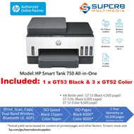 HP Smart Tank 750 All-in-One Printer (Print, Scan, Copy, Auto Duplex, WiFi Printing, ADF)