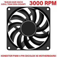 Promo / Terlaris SCYTHE Kaze Hachi 80 mm 8 cm Fan Slim PWM 3000 RPM Case CPU non RGB Terbaik