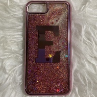 [preloved] Typo iphone 7/8 softcase alphabet E with Glitter
