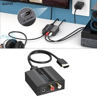 QUIM Analog Sound Converter HDTV 4K 60Hz 3 5mm Output Power  HDTV Converter for HDTV Soundbar