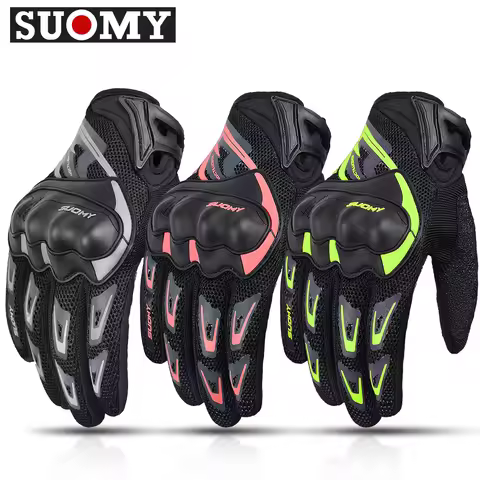 Suomy Motorcycle Gloves Men Women Summer Motorbike Racing Gloves Touch Screen Breathable Motocross M
