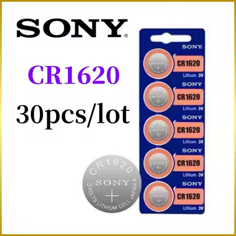 30Pcs Original Sony CR1620 CR 1620 Battery cr 1620 for Watch Toys lithium batteria