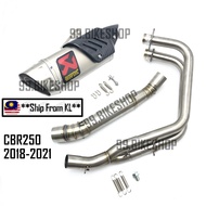 Honda CBR250RR Front Exhaust Full System Link Connect Middle Pipe Muffler Set Motorcycle CBR 250 RR 