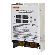 POWLSOJX  ตัวควบคุมการชาร์จพลังงานแสงอาทิตย์ MPPT 300W-600W แบบบูสต์สเต็ปอัพ สำหรับแบตเตอรี่ 24V 36V