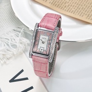 [Same Day Delivery] Goethy Retro Style Small Square Watch Niche High-End Student Watch Ladies Dobaam