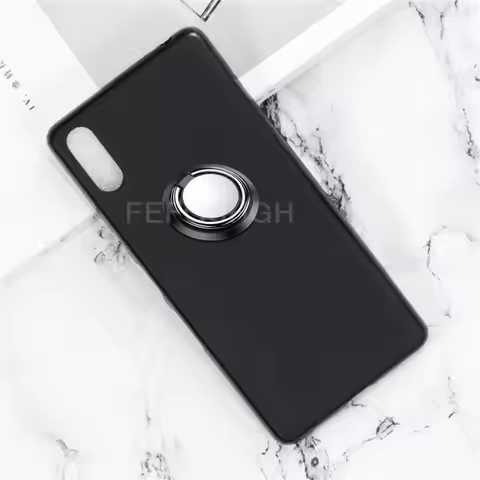 For Sony Xperia L3 L3 L3312 I4312 I4332 I3322 5.7" Back Ring Holder Bracket TPU Soft Silicone protec