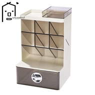 【wiiyaadss2.sg】Pen Holder Desk Organizer with Drawer, Pencil Organizer for Desk Office Organization,