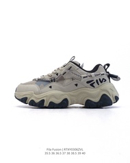 Fila mens and womens same daddy shoes FILA FUSION thick-sole heightening versatile sneakers for men 