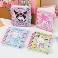 Cute Sanrio Diary Notebook A7 Anime Series Kawaii Kuromi Cinnamoroll Cartoon Portable Notebook Stude