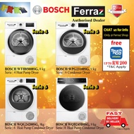 BOSCH WQB245B0SG 9kg Heat Pump Dryer / BOSCH WQG24200SG 9kg Dryer / BOSCH WTH85008SG Dryer / BOSCH W