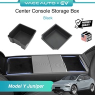 VACC AUTO Center Console Front Rear Storage Box Organizer Tray Drawer For Tesla Model Y Juniper 2025