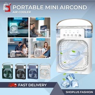 【SHOPLUS】Portable USB Mini Aircond, Air Cooler, Mist Fan, Kipas Penyejuk Mini Meja HA1002