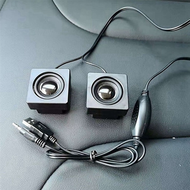 4x Paste Monitor External Sound Desk Computer Sound Surround Hidden Mini USB Speaker DIY Desktop Spe