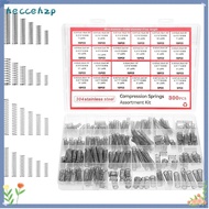 HECCEHZP 300PCS/box Compression Spring Assortment Kit, 304 Stainless Steel Tension Spring Small Spri