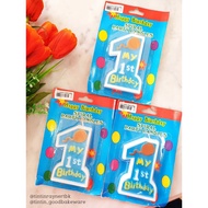 LILIN LARGE NUMBER 1 CANDLES