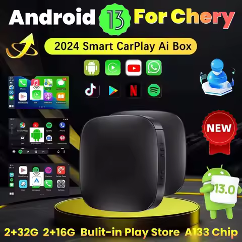Android 13 Car AI Box Wireless Carplay Adapter Android Auto For Netflix Youtube For Chery Arrizo 5 A
