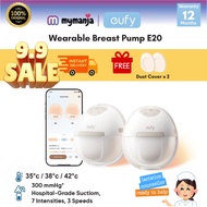 Eufy E20 HeatFlow Double Electric Wearable Breast Pump - App Control  (24mm flange  plus 17mm, 19mm 