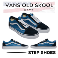 Vans Old Skool Navy Original รองเท้าผ้าใบ แวนส์ สีน้ำเงินนาวี่ คลาสสิค