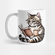 Book Lover Cat - Book Lover Tea Mug