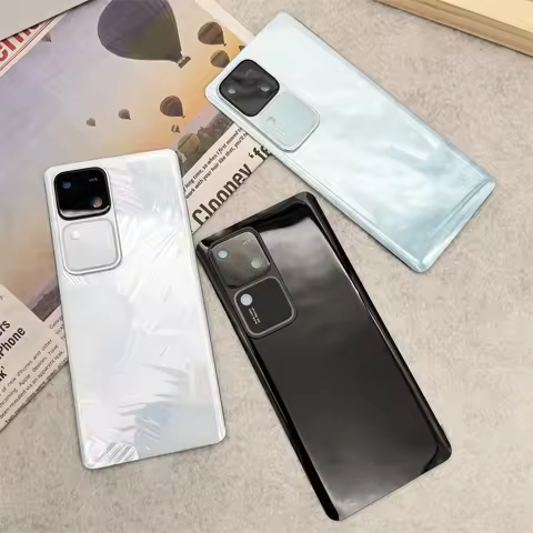 Back Glass Cover For Vivo V30/V30Pro S18/S18Pro Battery Cover Rear Panel Door Housing Case Replaceme