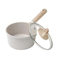 CAROTE Single Handle Saucepan with Lid - IH Compatible, PFOA & PFOS Free, Non-Stick Marble Coating, 