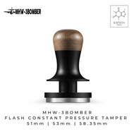 MHW-3Bomber T Flash Constant Pressure Tamper 2.0 | 51MM 53MM 58.35MM | Walnut Brown