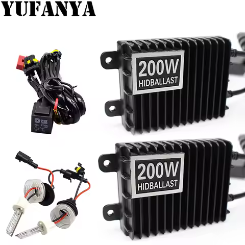 200W HID Xenon Kit Conversion Set Xenon Ballast h1 h4 h7 h8 h11 hb3 hb4 Ceramic Xenon Bulb For Headl