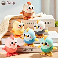 FLYTOP Colorful Wind-up Hopping Chick Clockwork Swing Crawling Toy Toddlers Educational Interactive 