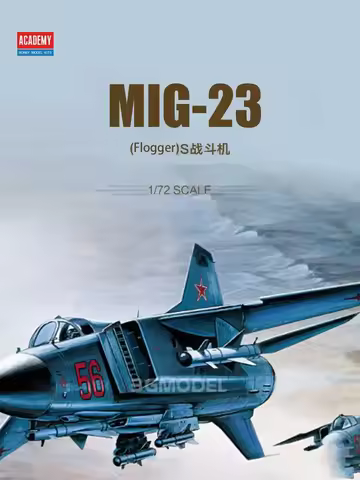 1/72 Academy assembly model 12445 MIG-23 (Flogger) S Fighter Aircraft Model Kit