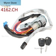 New 4162CH 4162.CH Ignition Lock Cylinder & Switch Key For Nissan For Peugeot Partner Citroen Berlin