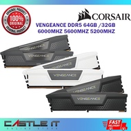 Corsair VENGEANCE DDR5 96GB 64GB (2x32GB) 32GB (2x16GB) 6000MHZ 5600MHZ 5200MHZ PC RAM BLACK WHITE