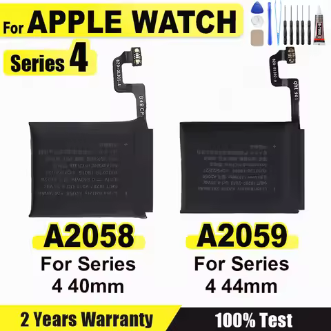 A2058 A2059 Battery For Apple Watch Series 4 Series4 iWatch4 40mm 44mm Brand-New Bateria + Adhesive 