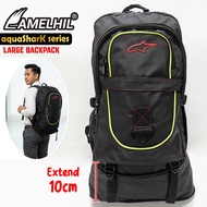 (STOCK TERHAD) AMELHIL 60L Large Capacity Travel Backpack Waterproof Bagpack Unisex High Quality 旅行背